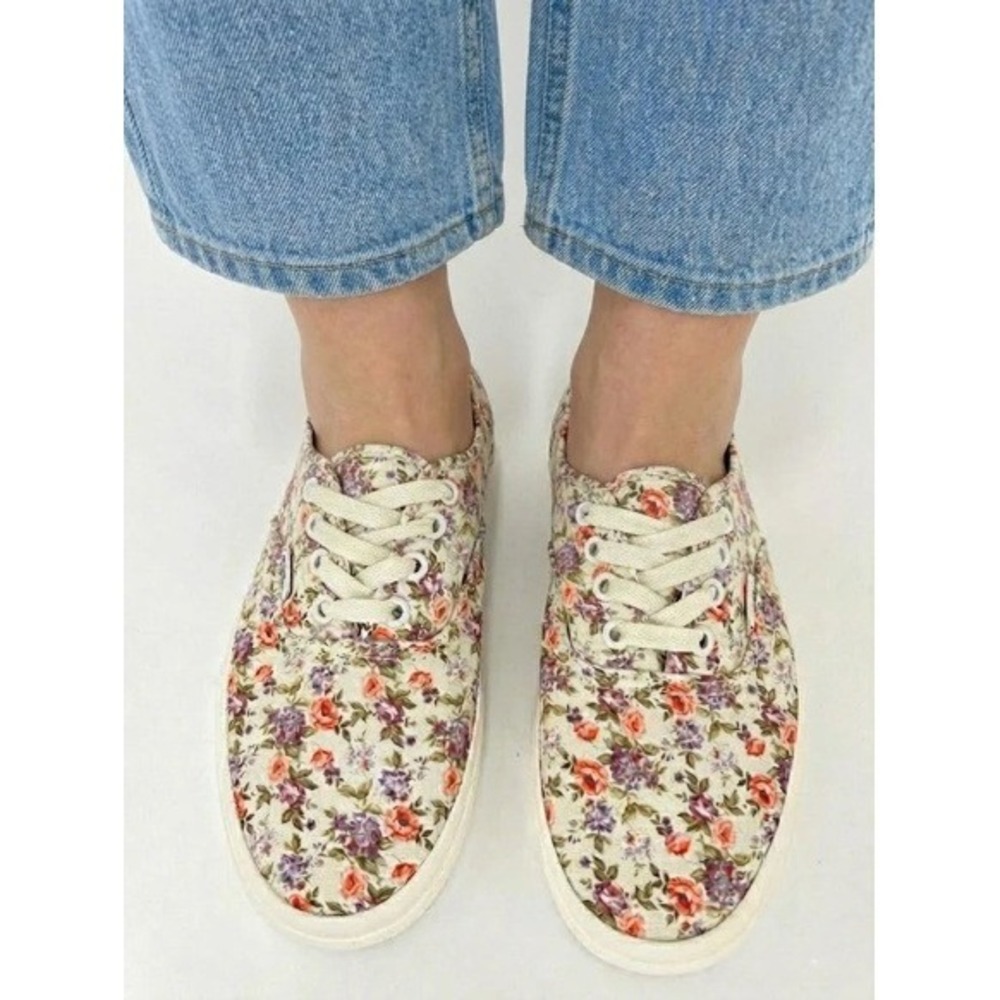 Vans Era Floral‎ low top, women's size 7.5